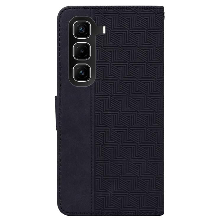 For Infinix Hot 50 Pro+ 4G Geometric Embossed Leather Phone Case