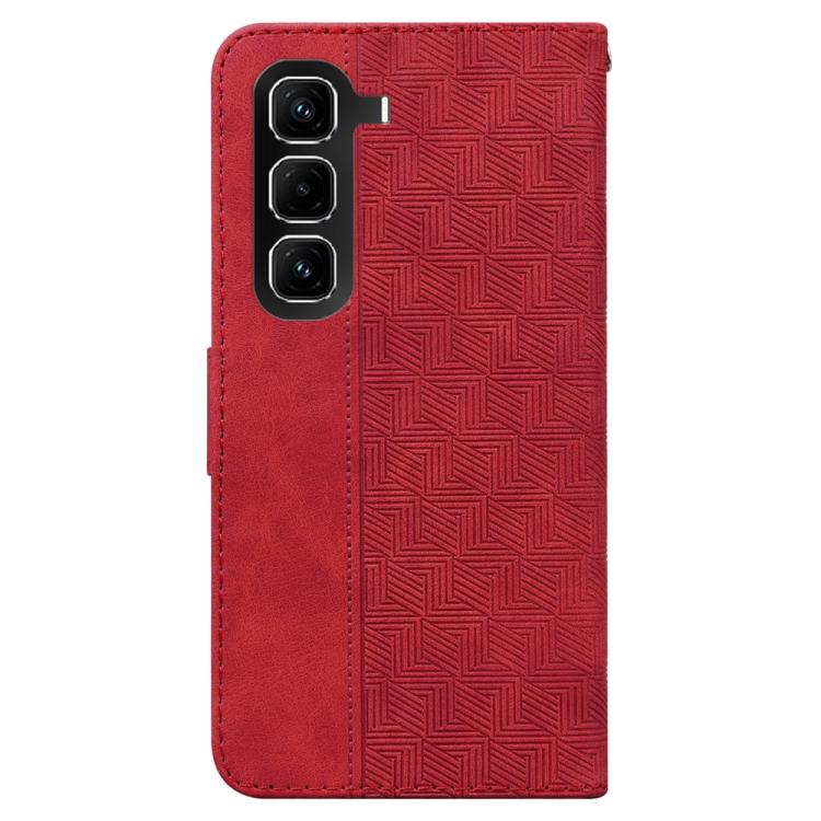 For Infinix Hot 50 Pro+ 4G Geometric Embossed Leather Phone Case