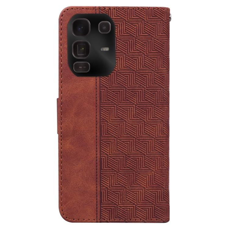 For Infinix Note 50 Pro+ Geometric Embossed Leather Phone Case