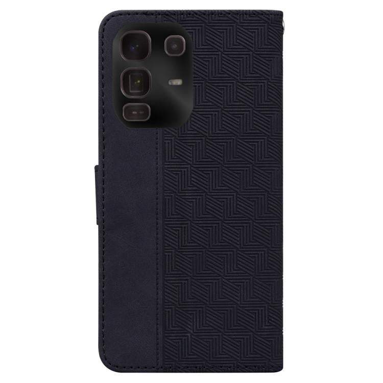 For Infinix Note 50 Pro+ Geometric Embossed Leather Phone Case