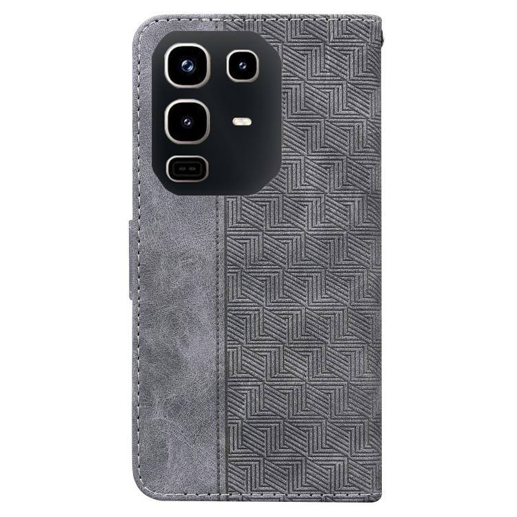 For Infinix Note 50 4G / Note 50 Pro 4G Geometric Embossed Leather Phone Case