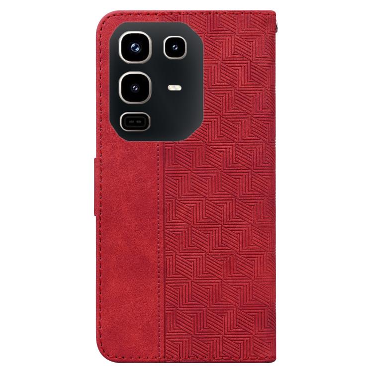 For Infinix Note 50 4G / Note 50 Pro 4G Geometric Embossed Leather Phone Case