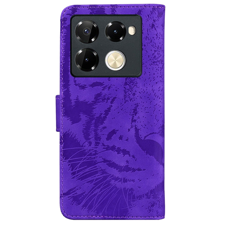 For Infinix Note 40 Pro 4G / 5G Tiger Embossing Pattern Flip Leather Phone Case