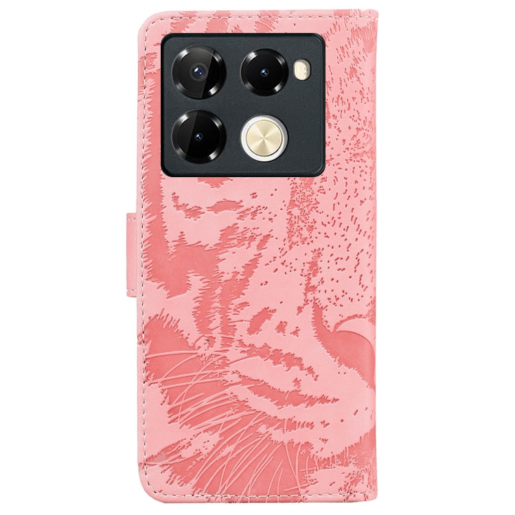 For Infinix Note 40 Pro 4G / 5G Tiger Embossing Pattern Flip Leather Phone Case