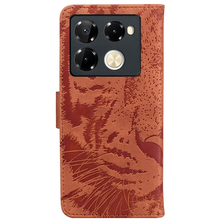 For Infinix Note 40 Pro+ Tiger Embossing Pattern Flip Leather Phone Case