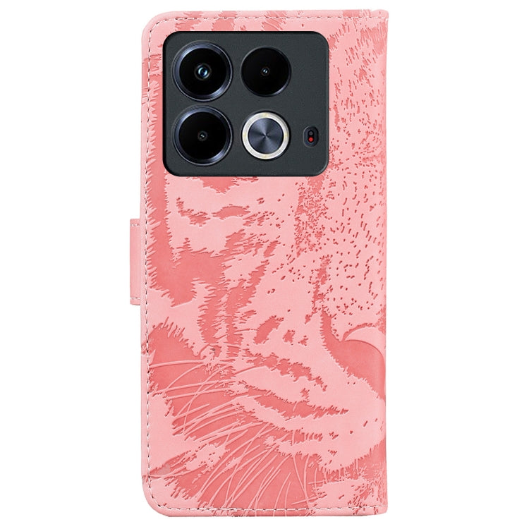 For Infinix Note 40 4G Tiger Embossing Pattern Flip Leather Phone Case
