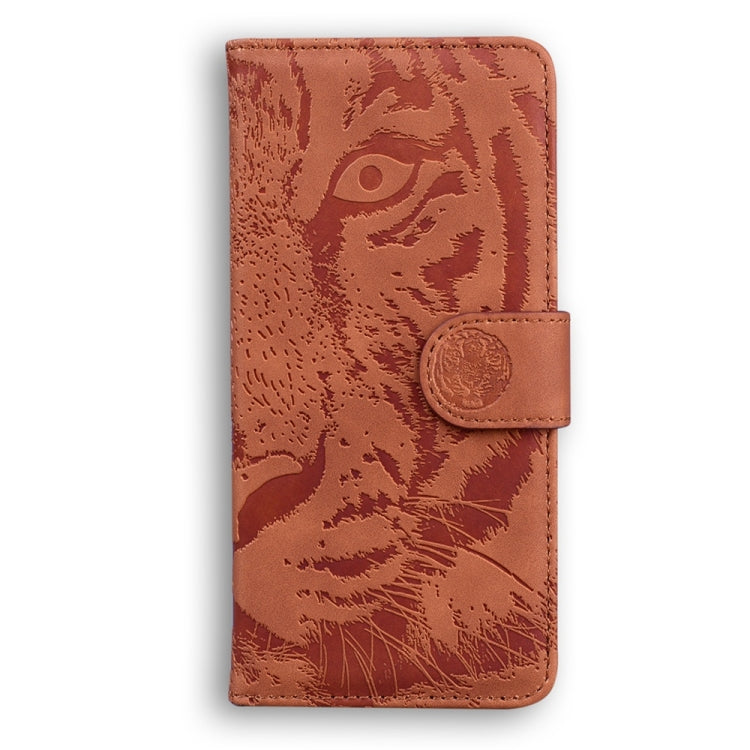 For Infinix Hot 50 4G Tiger Embossing Pattern Flip Leather Phone Case