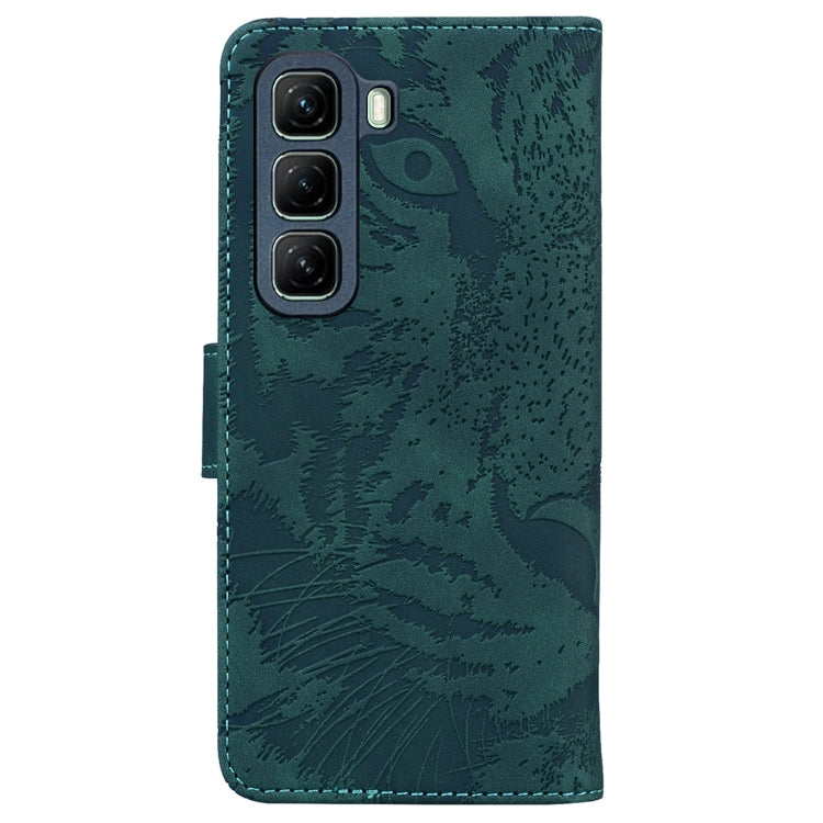 For Infinix Hot 50 5G Tiger Embossing Pattern Flip Leather Phone Case
