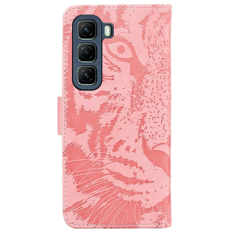 For Infinix Hot 50 5G Tiger Embossing Pattern Flip Leather Phone Case
