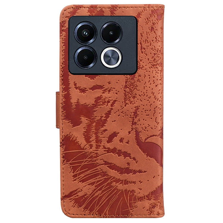 For Infinix Note 40 5G Tiger Embossing Pattern Flip Leather Phone Case