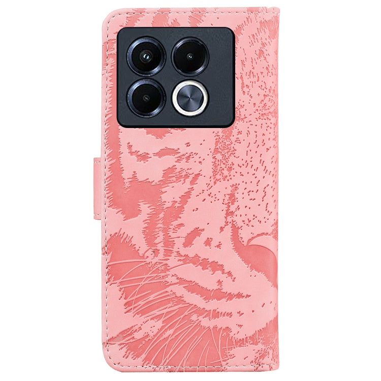For Infinix Note 40 5G Tiger Embossing Pattern Flip Leather Phone Case