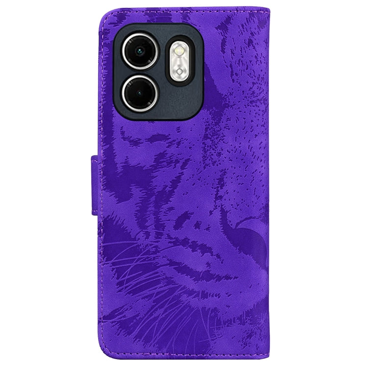 For Infinix Hot 50i / Smart 9 Tiger Embossing Pattern Flip Leather Phone Case