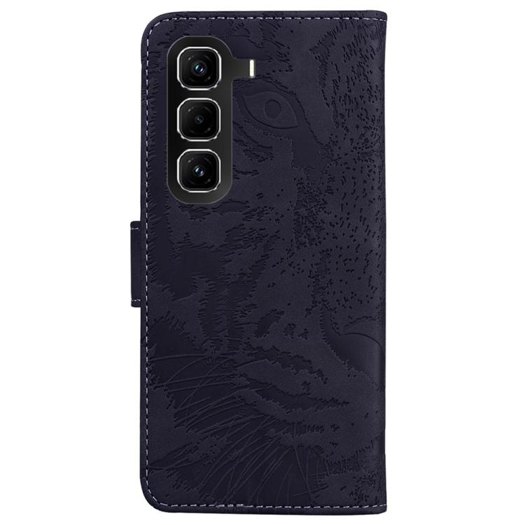 For Infinix Hot 50 Pro 4G Tiger Embossing Pattern Flip Leather Phone Case