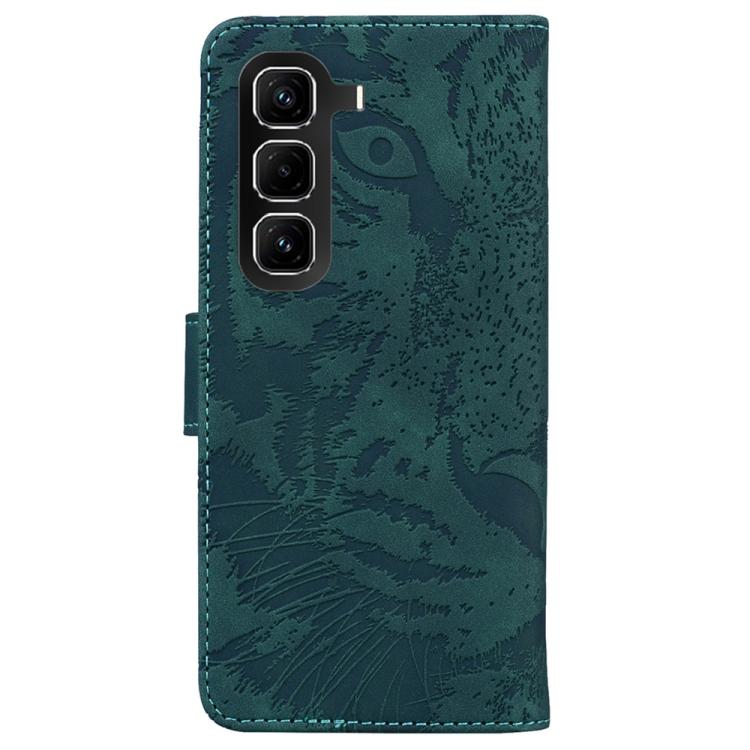 For Infinix Hot 50 Pro 4G Tiger Embossing Pattern Flip Leather Phone Case