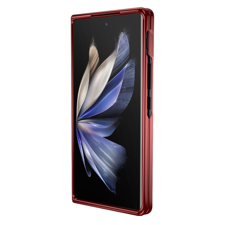 For vivo X Fold2 Electroplating Ultrathin Shockproof Leather Fold Protective Phone Case