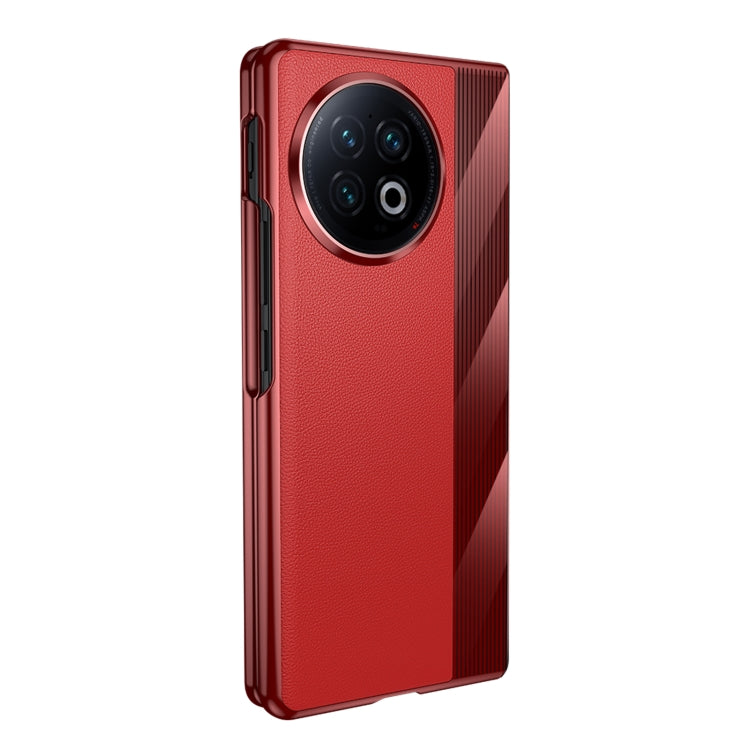 For vivo X Fold2 Electroplating Ultrathin Shockproof Leather Fold Protective Phone Case