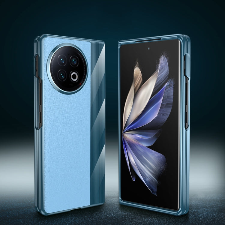 For vivo X Fold2 Electroplating Ultrathin Shockproof Leather Fold Protective Phone Case
