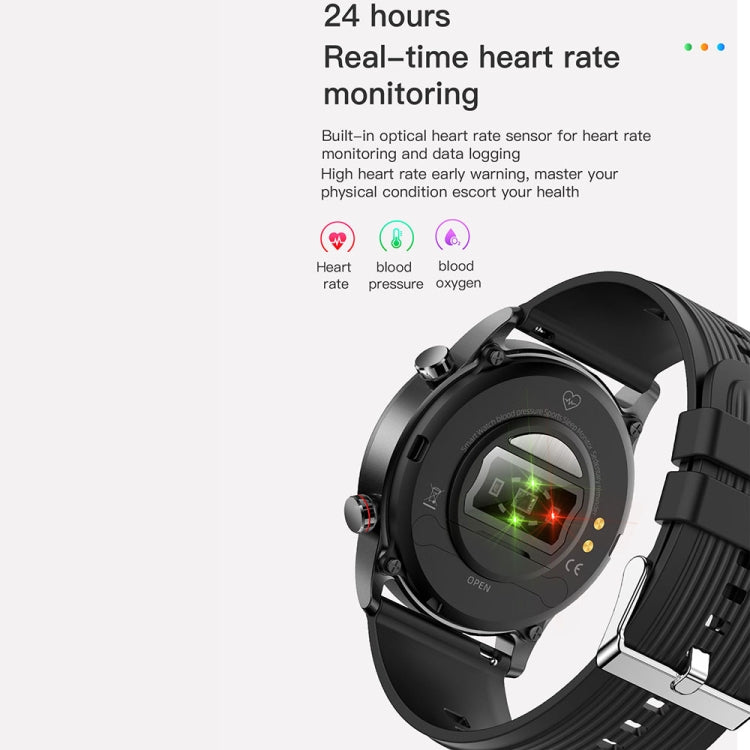 TK61 1.3 inch Silicone Band Smart Watch Supports Heart Rate / Blood Pressure Monitoring
