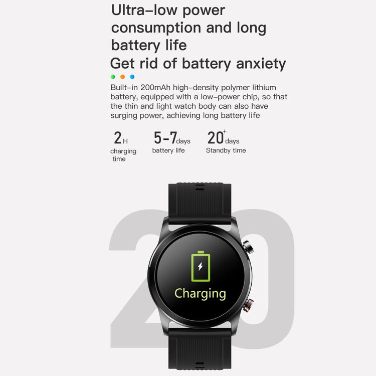 TK61 1.3 inch Silicone Band Smart Watch Supports Heart Rate / Blood Pressure Monitoring
