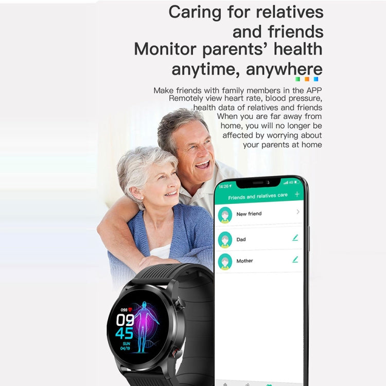 TK61 1.3 inch Silicone Band Smart Watch Supports Heart Rate / Blood Pressure Monitoring