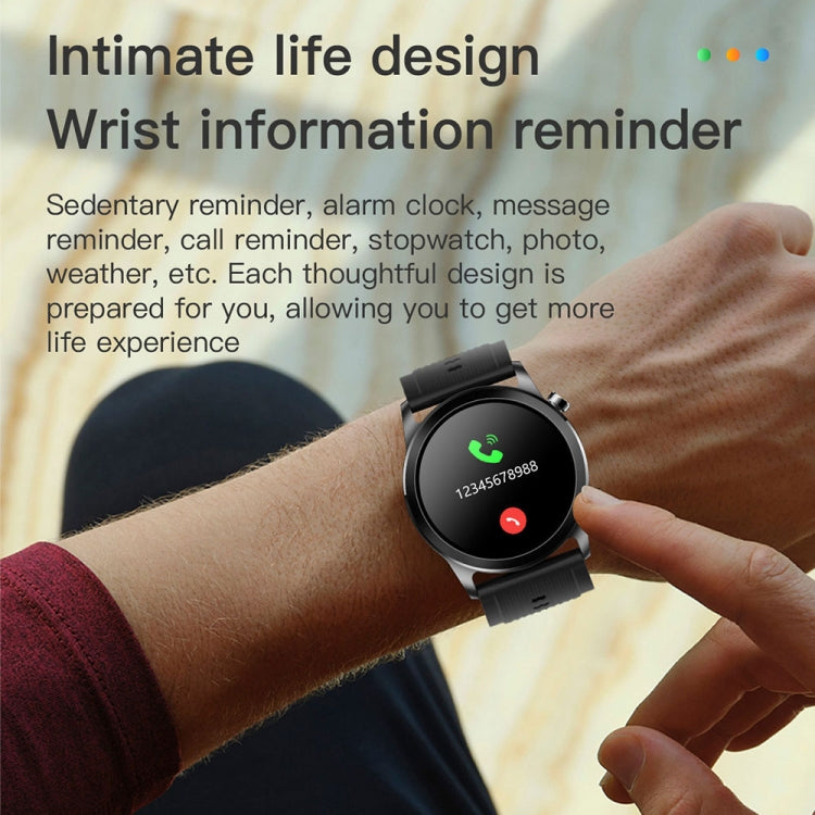 TK61 1.3 inch Silicone Band Smart Watch Supports Heart Rate / Blood Pressure Monitoring