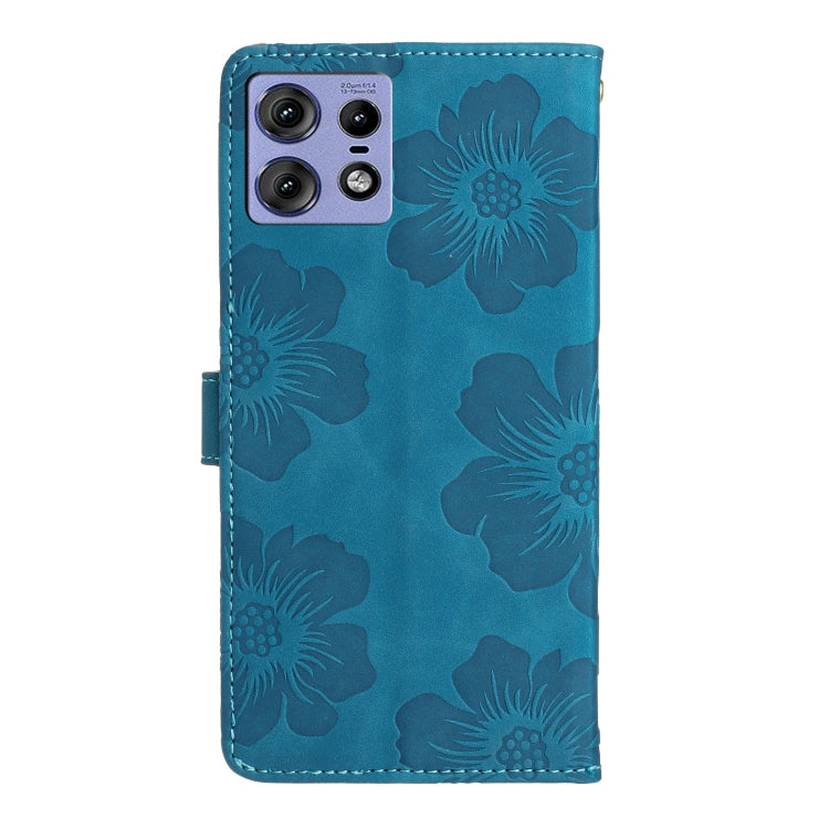 For Motorola Edge 50 Pro Flower Embossing Pattern Leather Phone Case