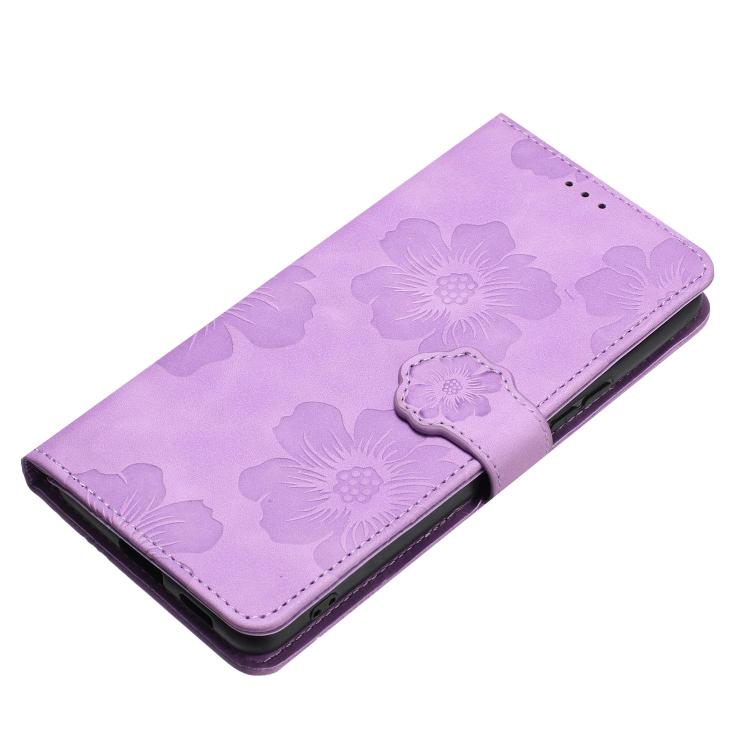 For Motorola Moto G86 5G Flower Embossing Pattern Leather Phone Case