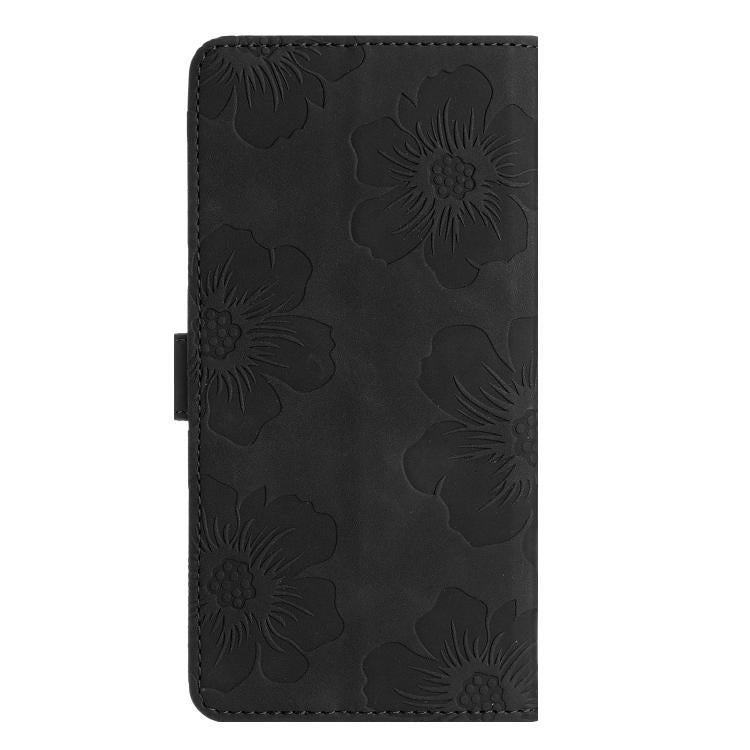 For Motorola Moto G57 5G Flower Embossing Pattern Leather Phone Case