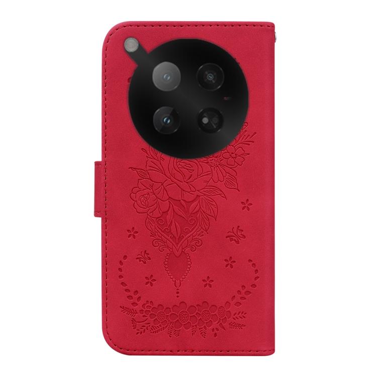 For Infinix Zero 40 4G / 5G Butterfly Rose Embossed Leather Phone Case