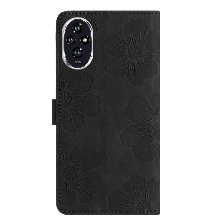 For Honor 200 Pro Flower Embossing Pattern Leather Phone Case