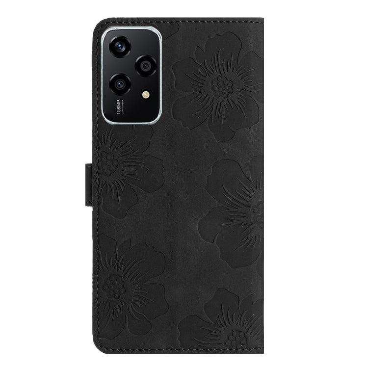 For Honor 200 Lite Global Flower Embossing Pattern Leather Phone Case