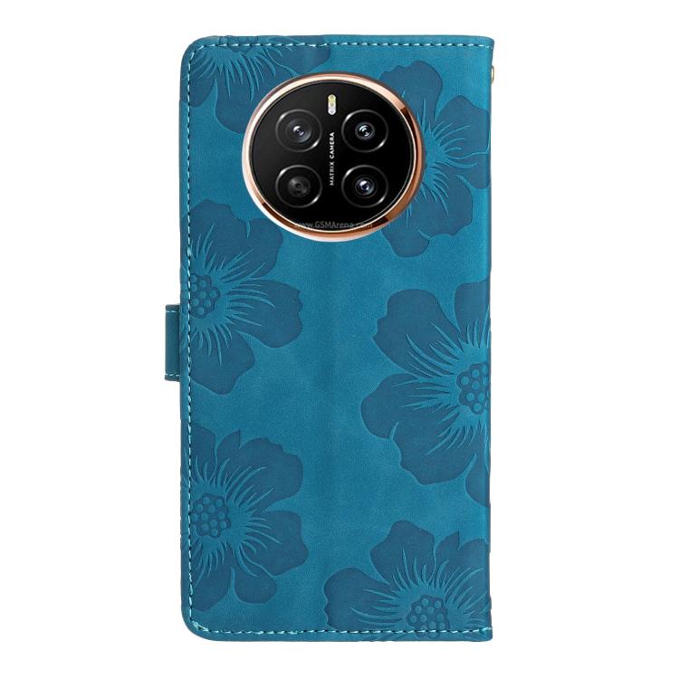 For Honor Magic7 Pro Flower Embossing Pattern Leather Phone Case