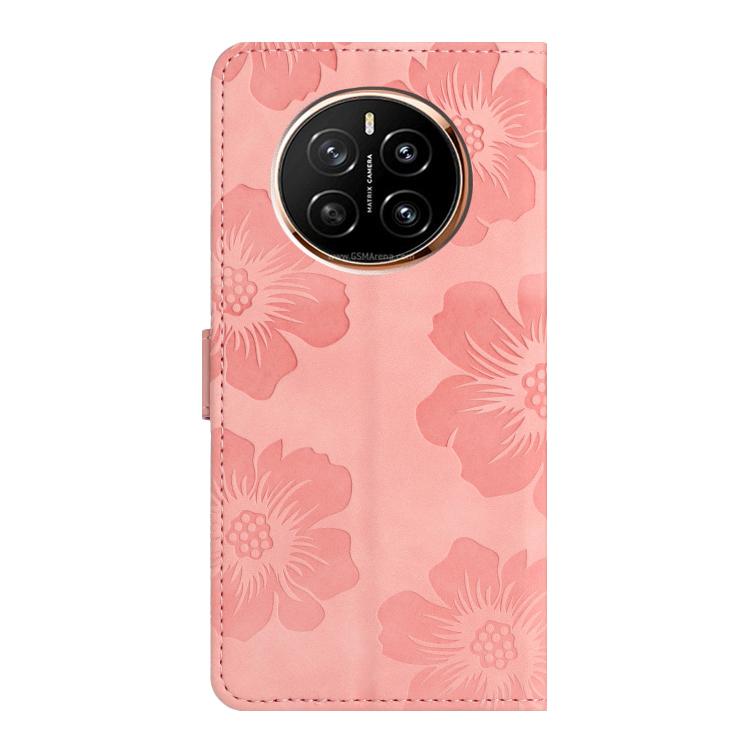 For Honor Magic7 Pro Flower Embossing Pattern Leather Phone Case