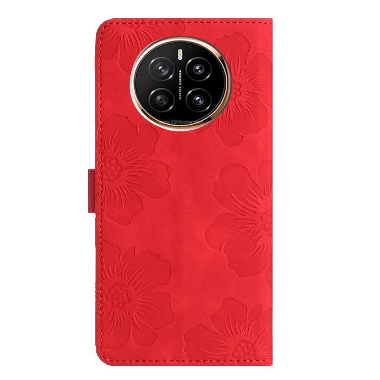 For Honor Magic7 Pro Flower Embossing Pattern Leather Phone Case