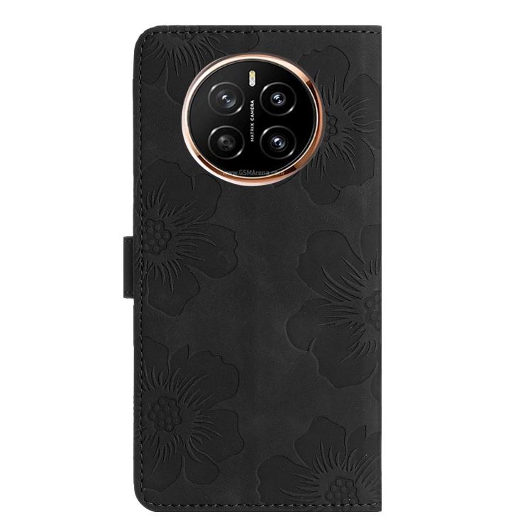 For Honor Magic7 Pro Flower Embossing Pattern Leather Phone Case