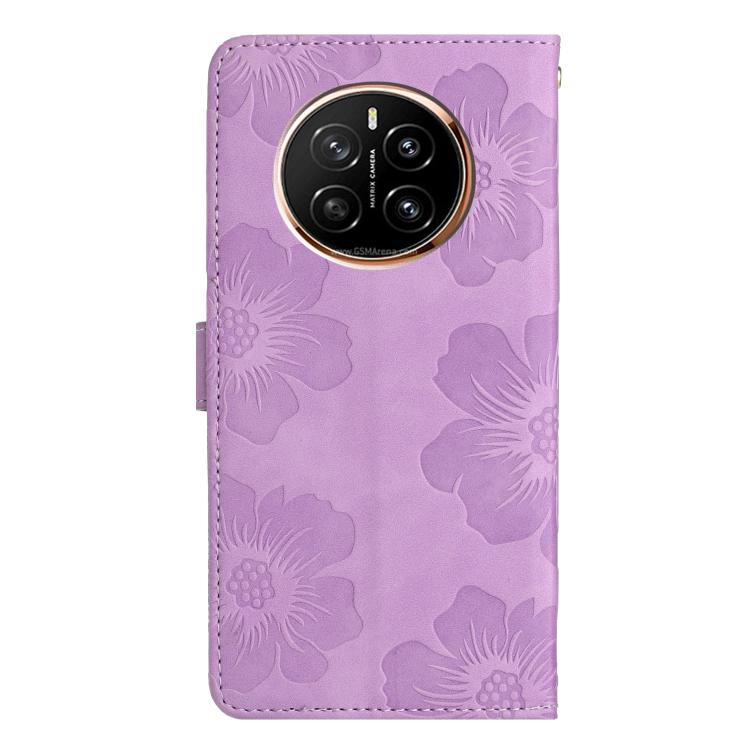 For Honor Magic7 Flower Embossing Pattern Leather Phone Case