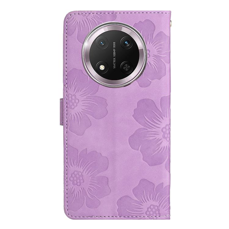For Honor X9C Flower Embossing Pattern Leather Phone Case