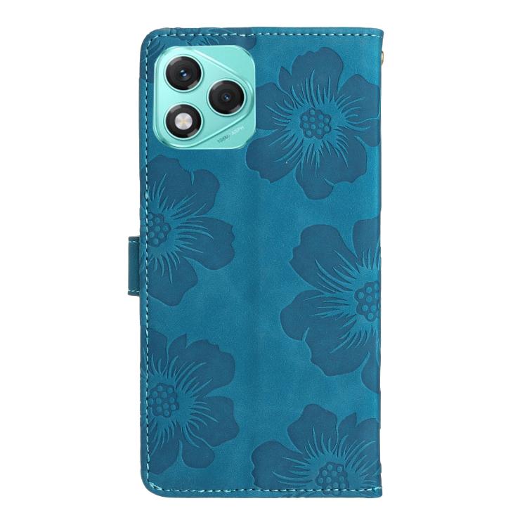 For Honor 400 Lite Global Flower Embossing Pattern Leather Phone Case