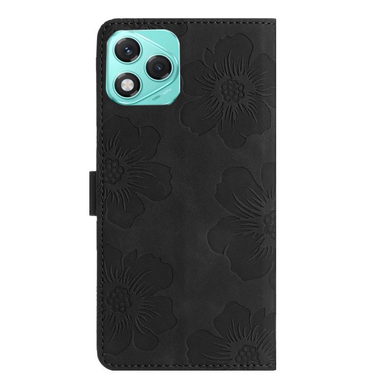 For Honor 400 Lite Global Flower Embossing Pattern Leather Phone Case