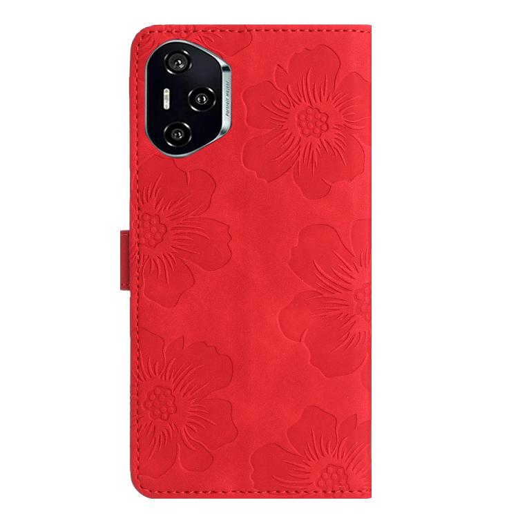 For Honor 400 Pro Global 160.8mm Flower Embossing Pattern Leather Phone Case