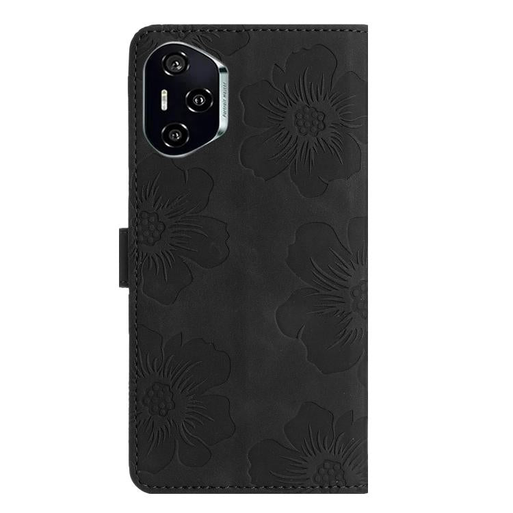 For Honor 400 Pro Global 160.8mm Flower Embossing Pattern Leather Phone Case