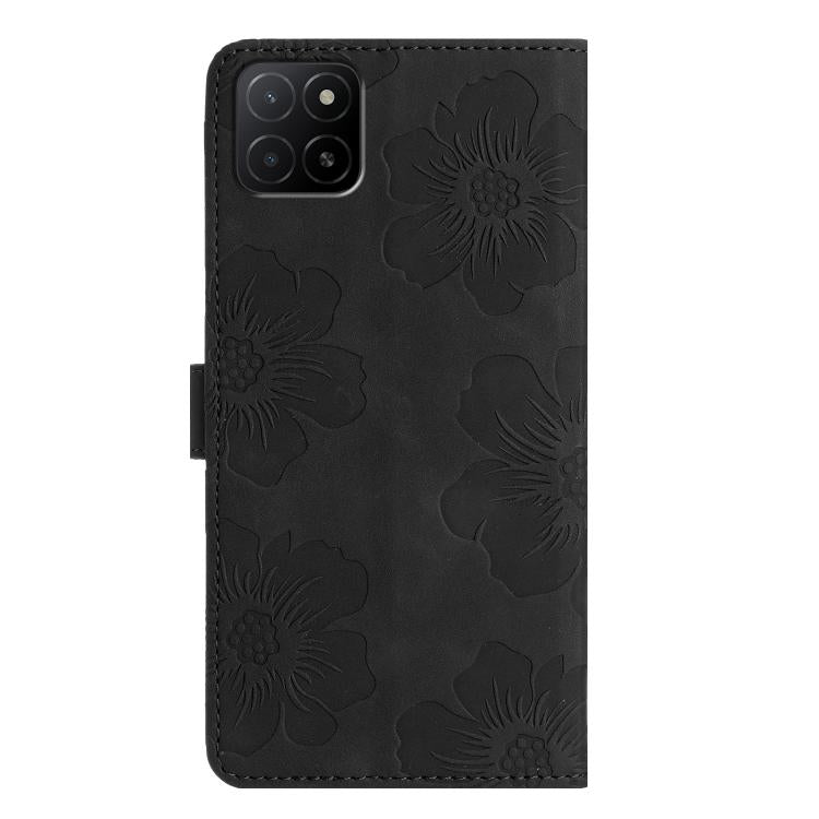 For Honor X5b Plus Flower Embossing Pattern Leather Phone Case