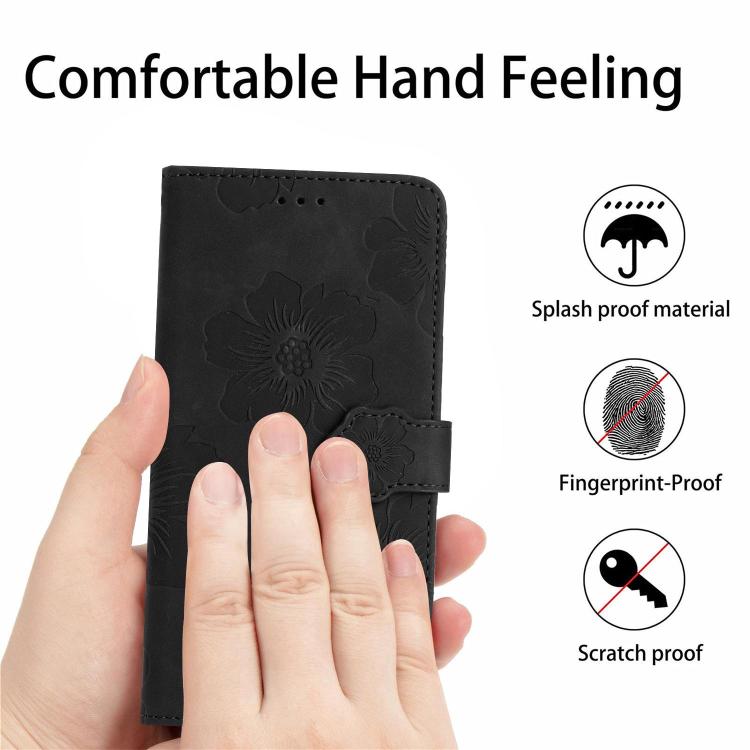 For Honor X6c 4G Flower Embossing Pattern Leather Phone Case