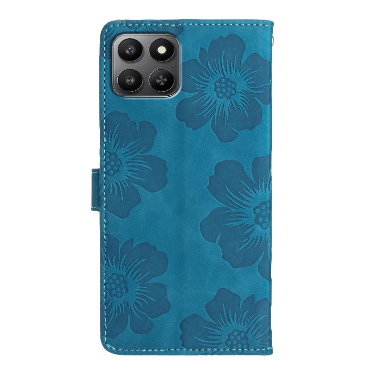 For Honor 400 Smart 5G Flower Embossing Pattern Leather Phone Case