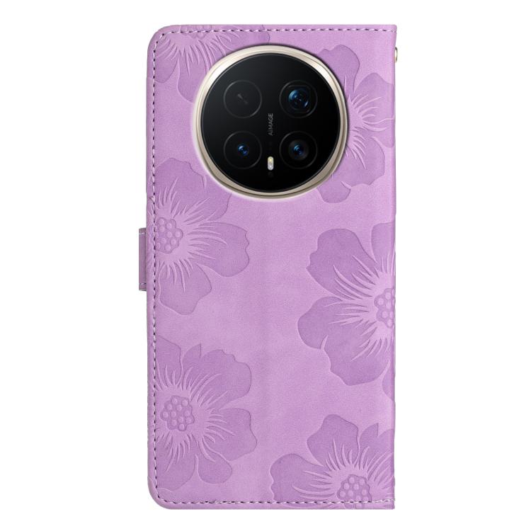 For Honor Magic8 Pro Flower Embossing Pattern Leather Phone Case