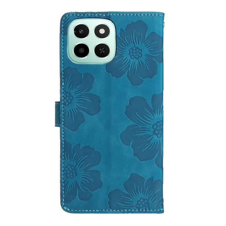 For Honor X5c 4G Flower Embossing Pattern Leather Phone Case
