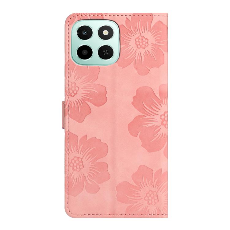 For Honor X5c 4G Flower Embossing Pattern Leather Phone Case
