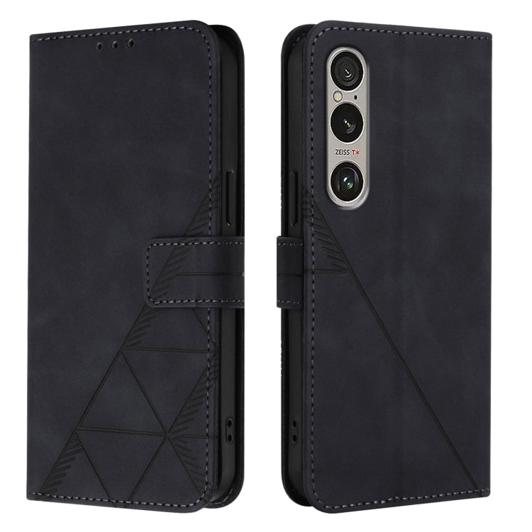For Sony Xperia 1 VI Crossbody 3D Embossed Flip Leather Phone Case