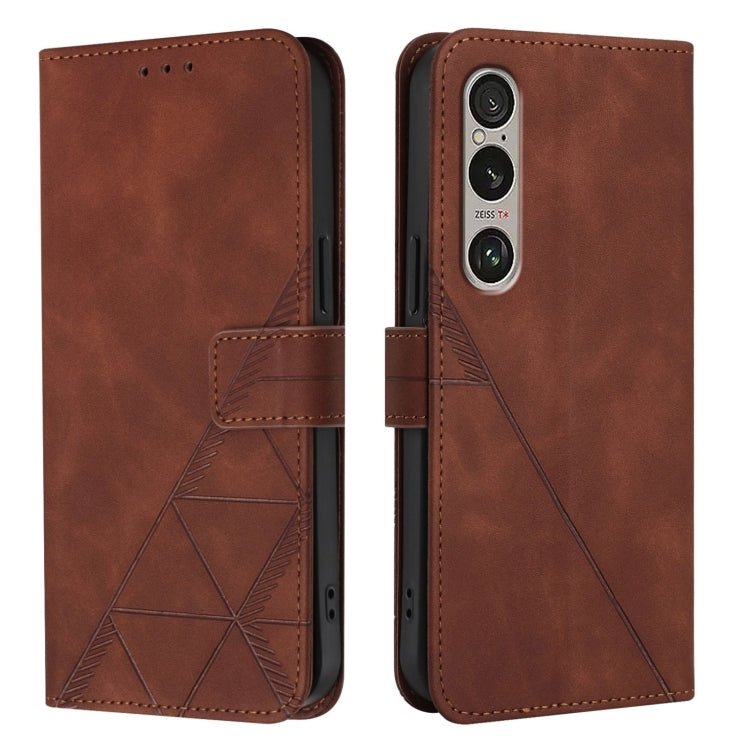 For Sony Xperia 1 VI Crossbody 3D Embossed Flip Leather Phone Case