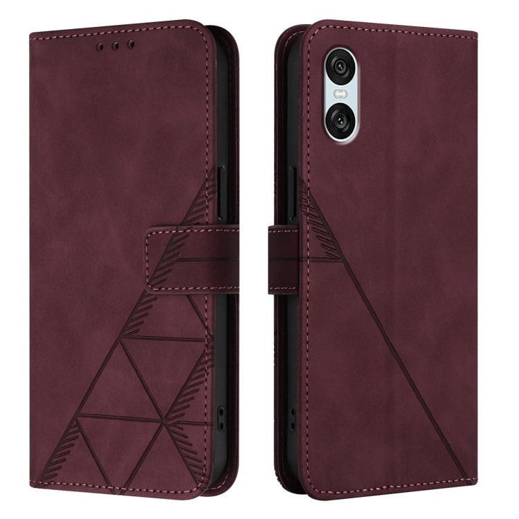 For Sony Xperia 10 VI Crossbody 3D Embossed Flip Leather Phone Case